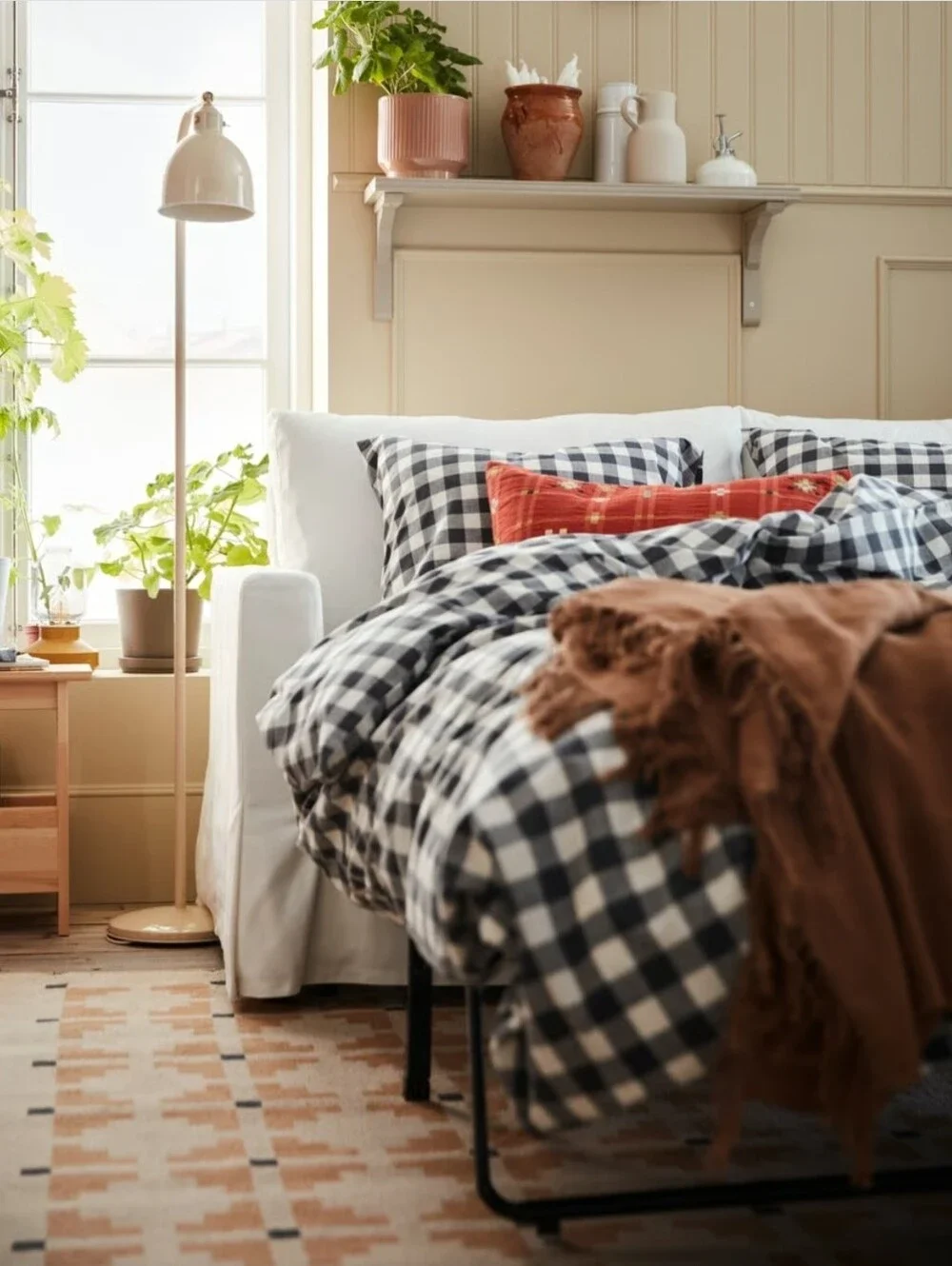 Classic Black & White Check Duvet Cover
